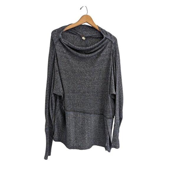 Free People We The Free Anthropologie Londontown Ribbed Thermal Knit Top - Picture 2 of 10